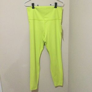 Lime Green. Buttery Soft Tights  Size L